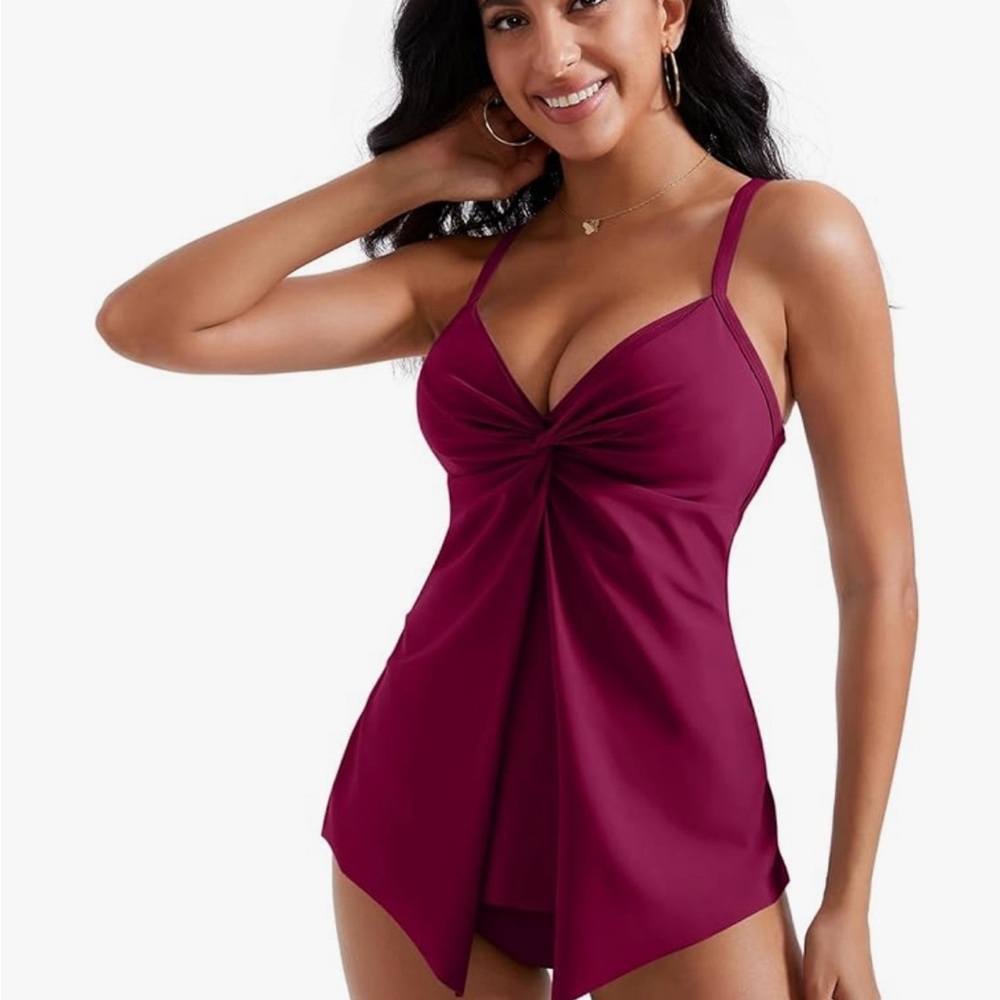 Chic Maroon Women's Swim Bikini